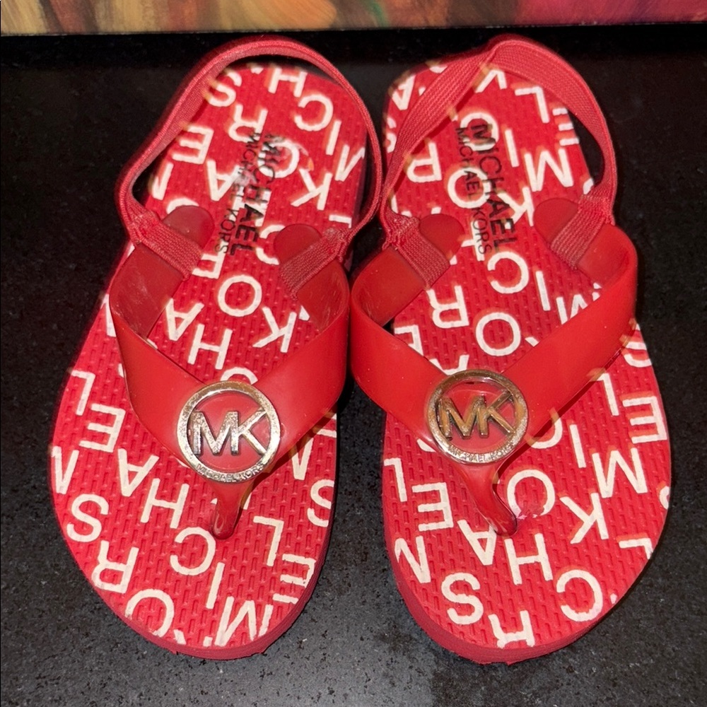 NWOT girls sandals MK Michael Kors size 9-10